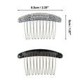 thumbnail image 2 of 1 Pc Women Anti-Static Hair Insert Comb for Straight Wavy Curly Hair White Acrylic Rhinestone, 2 of 3