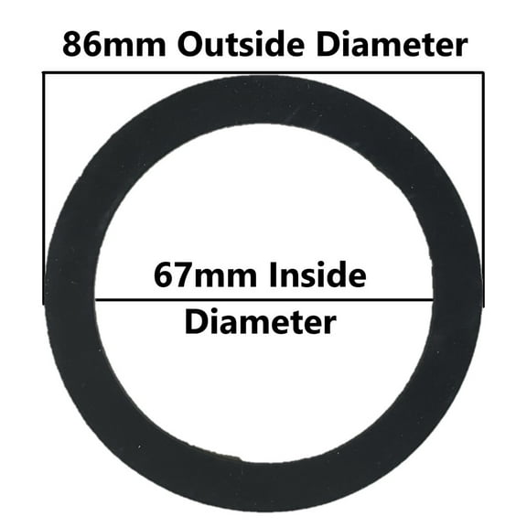Silicone Flush Valve Seal (86mm x 67mm) (3.4-inch x 2.6-inch)
