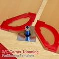 thumbnail image 4 of 4 PCS R/C Corner Trime Flip Herramientas Carpintería Plástico () Rojo, 4 of 7