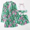 thumbnail image 5 of Gibobby Bañador de Bikini Traje de baño con borde nuevo para mujer Bikini de piezas Estampado de flores Cordón con cordones Traje de baño(Verde,G), 5 of 5