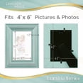 thumbnail image 7 of Langdon House 4x6 Eggshell Blue Real Wood Picture Frames with Gold Accents, 2 Pack, Lumina Collection (US Company), 7 of 7