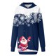 thumbnail image 4 of WILLBEST Sudaderas para Mujer, Vestido de Navidad, Vestido de Noche para Mujer, Sudadera Navideña de Moda con Capucha y Bolsillo Tipo Bolso, Sudadera Estampada, Falda de Moda XX-Grande, 4 of 4