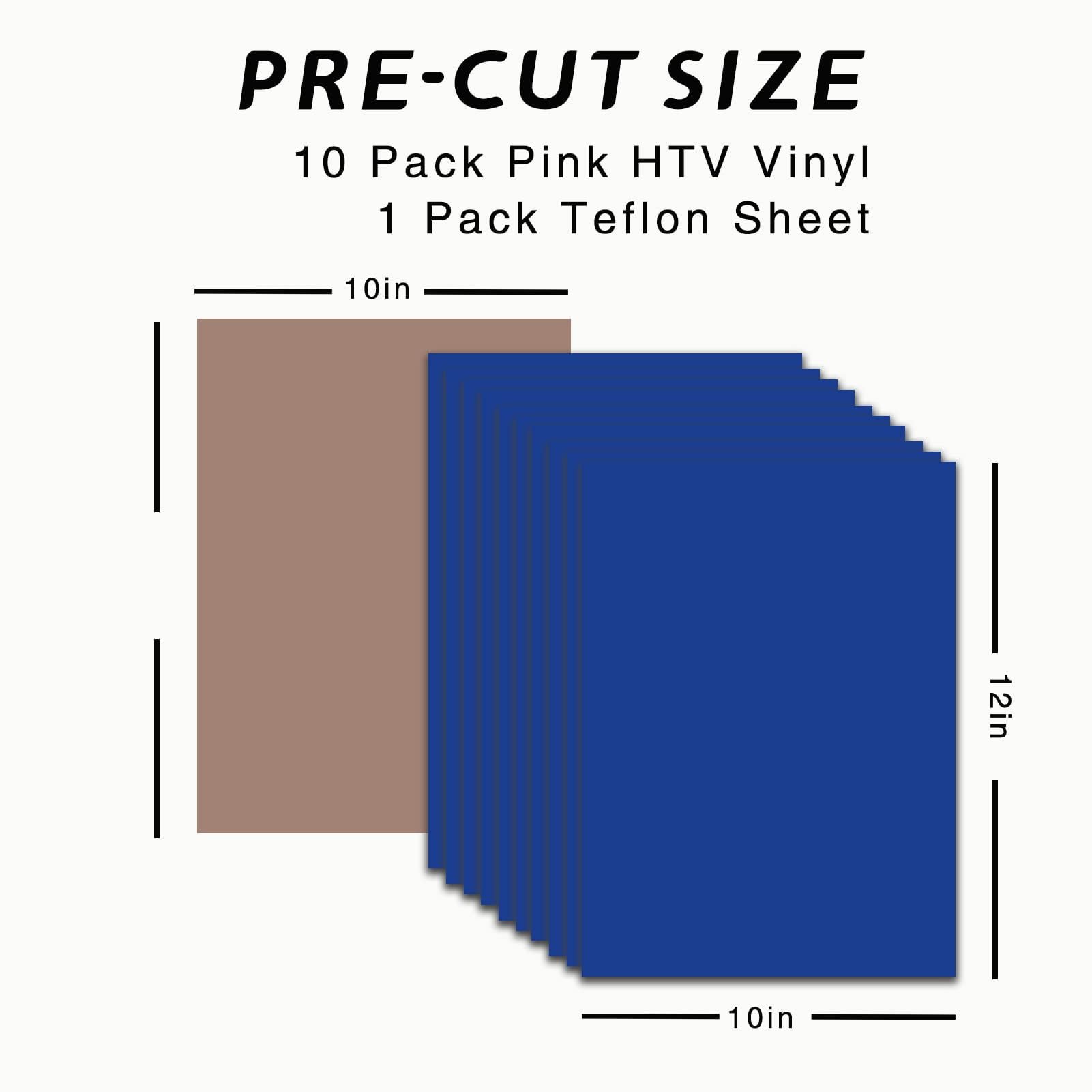 Royal Blue Iron On Vinyl - Heat Transfer Pack of Sheets