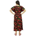 thumbnail image 4 of Bimba Nursing Mothers Caftan Floral Print Maxi Kaftan Maternity Gown with Belt, 4 of 9