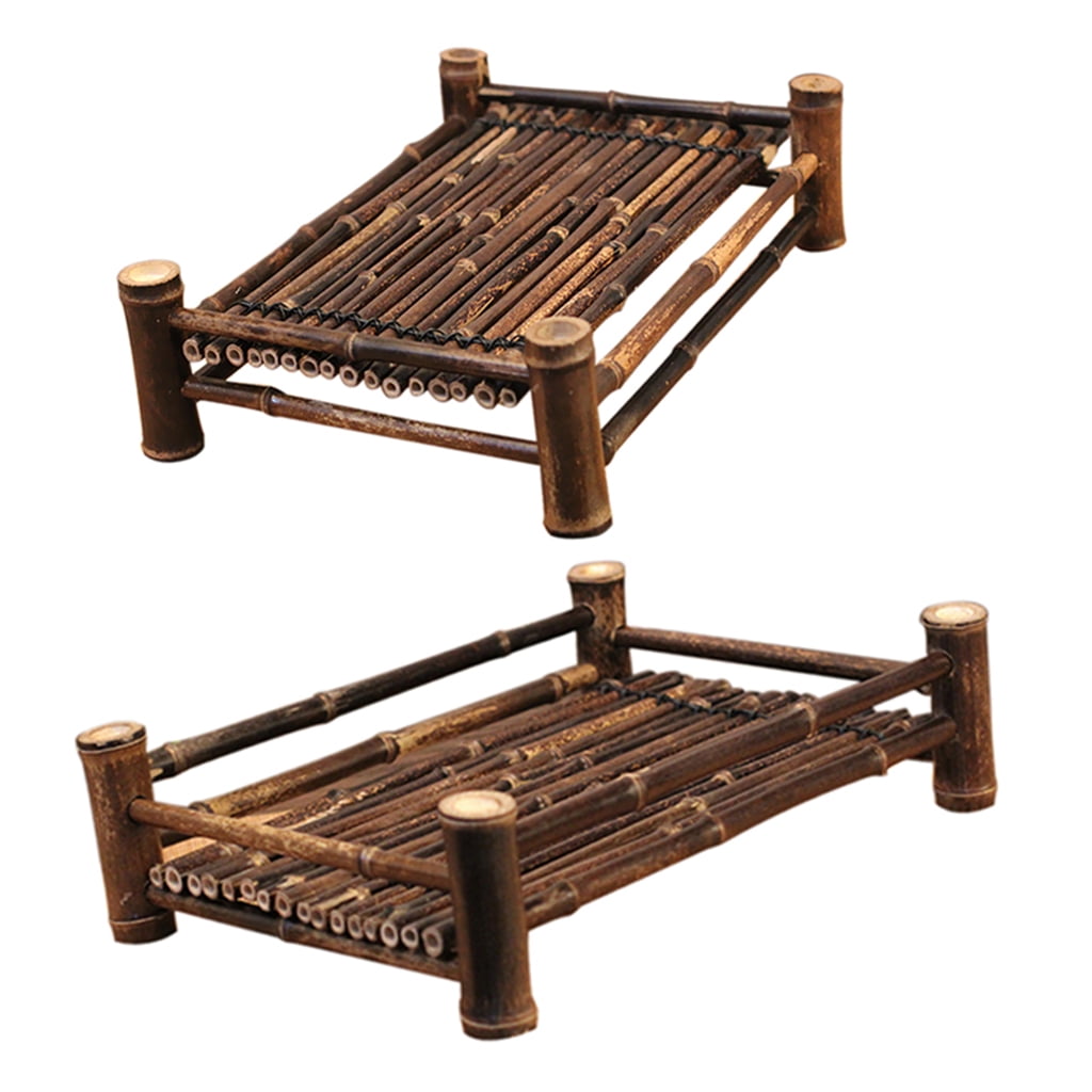 Removeable Bamboo Water Table Basin Gongfu Tea Table Serving Tray TP078 S 