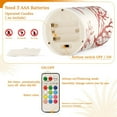thumbnail image 5 of Yayeee Flameless Candles with Remote Flickering Battery Operated Multi Color Changing, White Starfish, 5 of 7