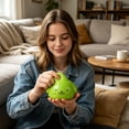 thumbnail image 4 of Dumpling Stress Ball Slow Rising Squishy Soft Squeeze Decompression Dough Fidget Toy with Steamer, Random Color, 4 of 6