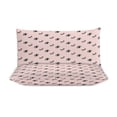 thumbnail image 3 of 3 Pcs Soft Bedding Set, Includes 1 Duvet Cover with Zipper And 2 Pillow Shams,Eye Cartoon Eyelashes King(102"×90"), 3 of 8