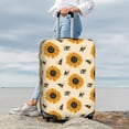 thumbnail image 7 of Disketp Sunflowers And Bee Elastic Travel Luggage Cover Travel Suitcase Protective Cover For Trunk Case Apply To 18''-32'' Suitcase Cover-Medium, 7 of 7