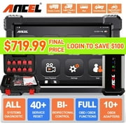 ANCEL X7 HD Heavy Duty Truck Scanner Wireless Truck Diagnostic Tool OBD Scanner ECU Co-ding All System Scan Tool with 40+ Reset for Cummins Detroit, Diesel OBD OBDII 2in1 Truck Code Reader 10" Tablet