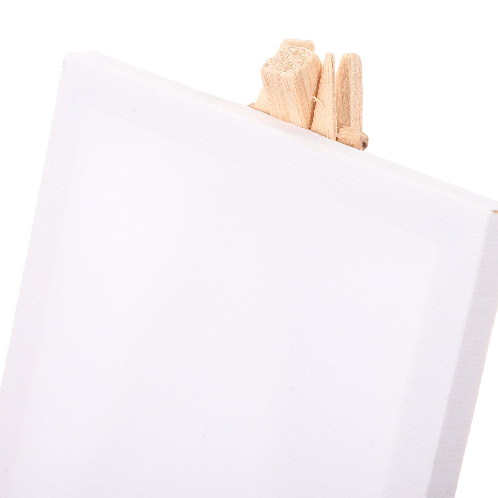 Tineasur 6-Pack Small White Wood Easels for Painting, Portable Multifunctional Art Display Stands