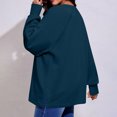 thumbnail image 4 of Fmbrln Womens Lightweight Hoodless Sweatshirts Long Sleeve Crew Neck Solid Sweatshirts Casual Loose Pullover Tops, 4 of 9