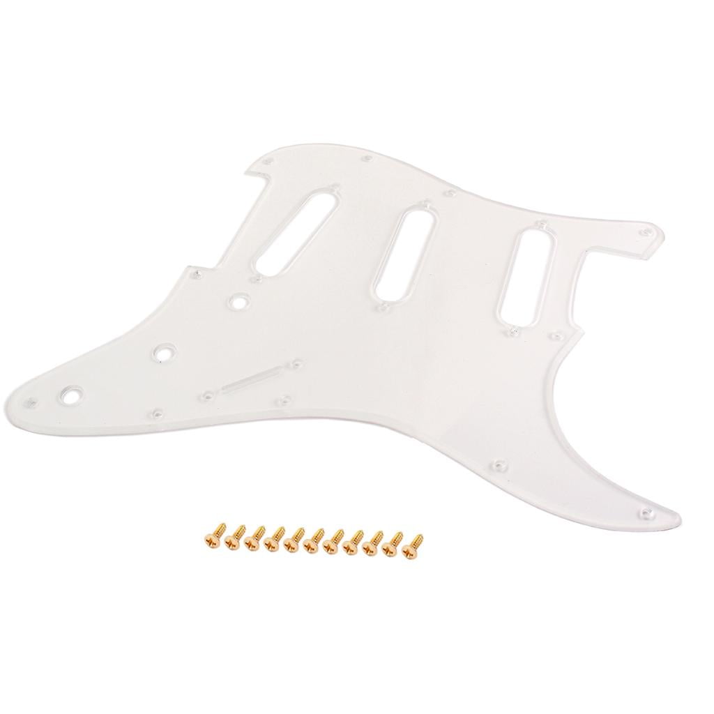 1Ply Guitar Accessory Pickguard Clear Transparent for ST Electric Guitar