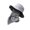 Gray 1, variant on Breathable Bucket Cap Elastic Drawstring And 9Cm Sun Shade Fishing Hat For Men Women