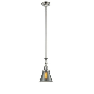 Innovations 1-LT LED Small Cone 6" Mini Pendant - Polished Nickel - 206-PN-G63-LED