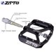 thumbnail image 5 of Greeniant ZTTO 1 par de pedales planos de bicicleta L7U rodamiento antideslizante pedales de color sólido ciclismo de montaña piezas de accesorios Ciclismo Negro Greeniant OD002841-01B, 5 of 6