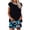 Blue_A03, variant on gbyLJF Two Piece Sets for Women Color Block Short Sleeve Shorts Set with Pockets Summer Matching Sets
