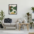 thumbnail image 3 of Stupell Industries Boho Monstera with Shapes Botanical & Floral Painting Black Floater Framed Canvas Art Print Wall Art, 25 x 31, 3 of 10