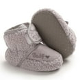 thumbnail image 4 of Girls Shoes Christmas Gift Newborn Cozy Fleece Booties, Cotton Lined Anti-Slip & Stay On Baby Slippers Socks Booties with Gripper Toddler Winter Warm Snow Boots First Walker Crib Shoes, 4 of 9
