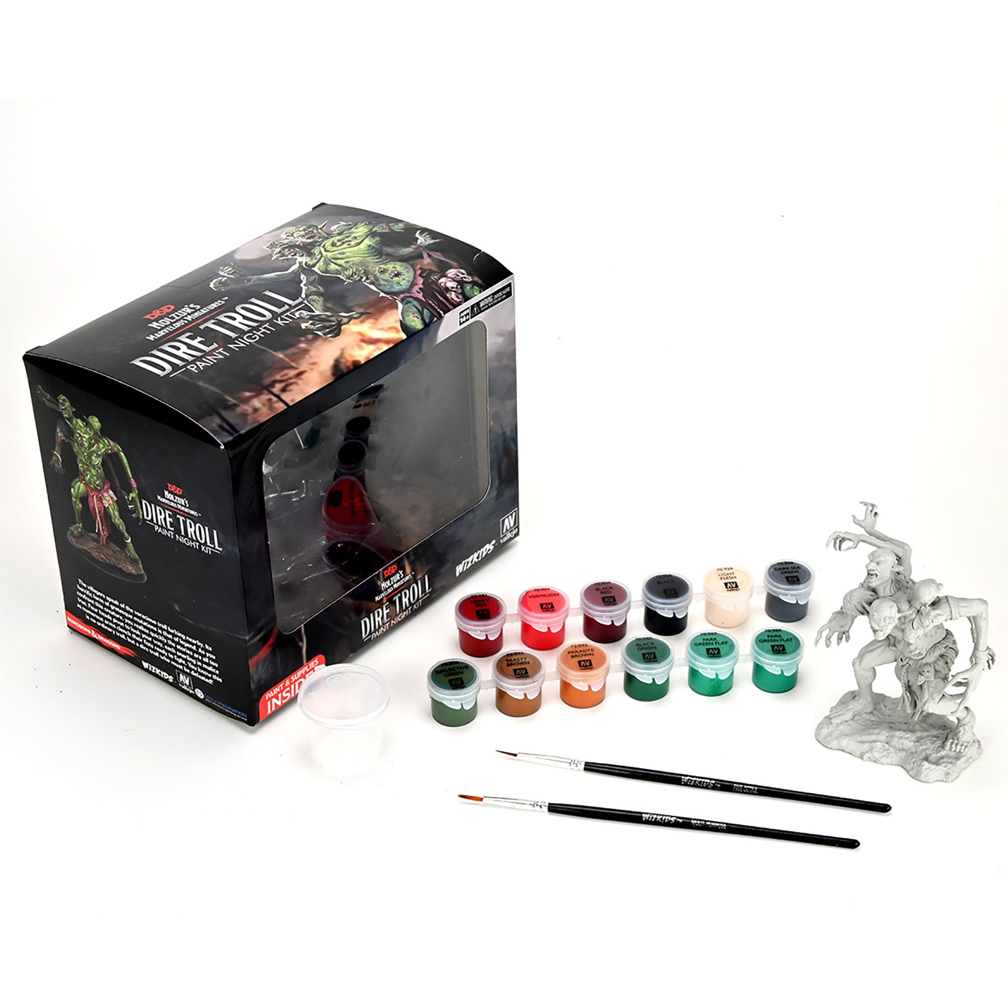 D&D Nolzur's Marvelous Miniatures Dire Troll Paint Night Kit All