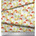 thumbnail image 2 of Soimoi Silk Fabric Flower Watercolor Print Sewing Fabric Yard 42 Inch Wide, 2 of 3