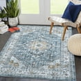 thumbnail image 2 of HOMERRY Area Rug for Living Room 8' x 10' Non-Shedding Blue Vintage Floral Indoor Carpet, 2 of 6