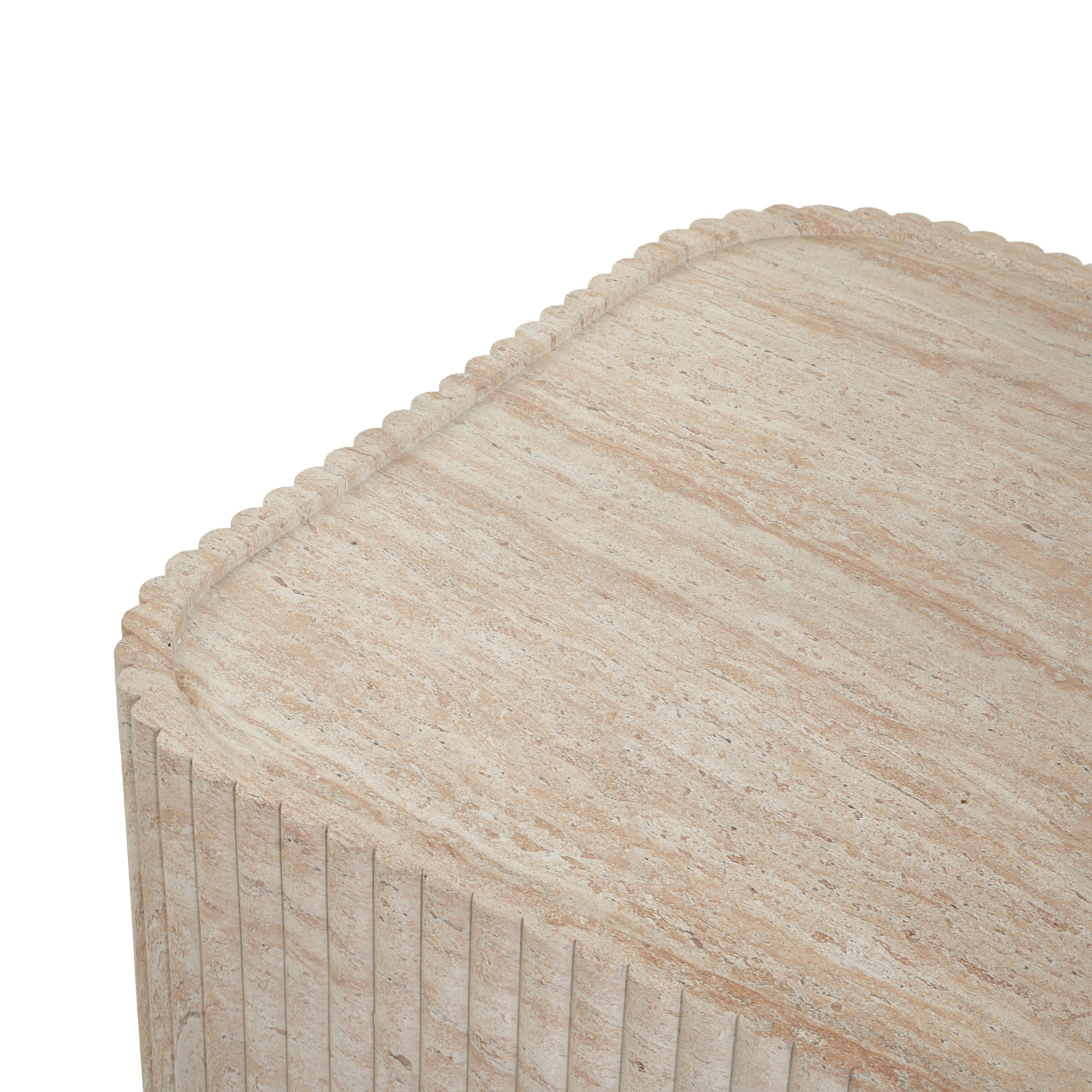Christopher Knight Home 32" Modern Outdoor Patio MGO Faux Marble Square Coffee Table, Travertine