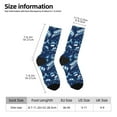 thumbnail image 2 of Sigee Blue Bus for Contrast Design Soft Moisture-Wicking Socks Crew Casual Athletic Stretchy Loose Middle Tube Socks, 2 of 6