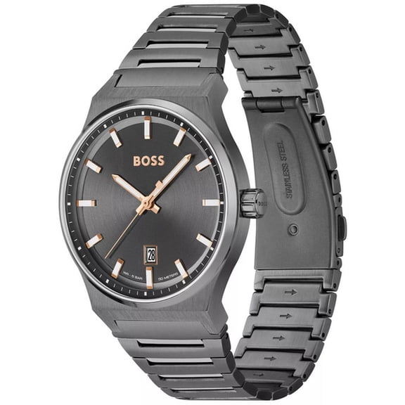 Hugo Boss Candor Men's Grey Dial Quartz Watch 1514078