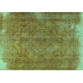thumbnail image 1 of Ahgly Company Machine Washable Indoor Rectangle Persian Turquoise Blue Traditional Area Rugs, 2' x 3', 1 of 4