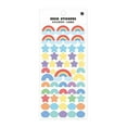 thumbnail image 2 of Pegatinas brillantes con forma de corazón y estrella para planificador, manualidades, decoraciones y adornos. Arco iris, 2 of 9