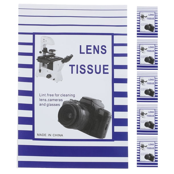 6 Pañuelos Limpiadores de Lentes, Hojas Limpiadoras de Papel para Lentes de Cámara, Pantallas de Anteojos, Pañuelos Limpiadores de Lentes Portátiles, Suministros Eficaces para la Limpieza de Lentes