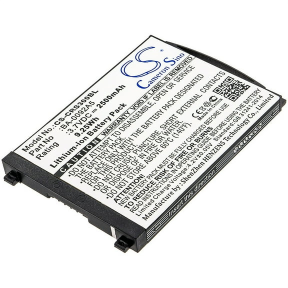 2500mAh BA-0092A5, KBRS300X01503 Battery for Cipherlab RS30
