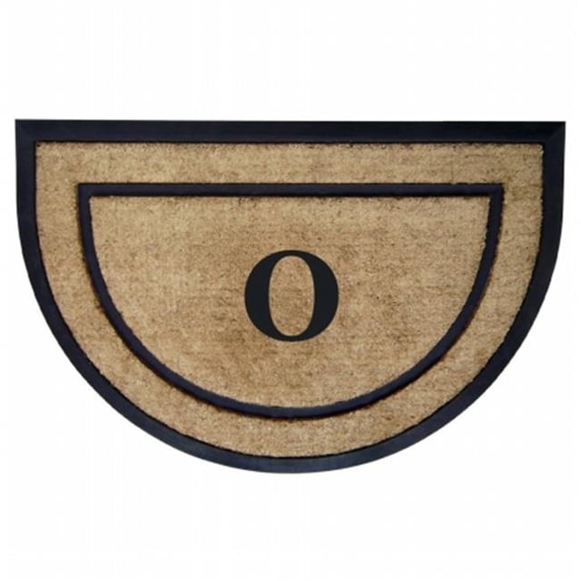 Nedia Home 18101O Tapis de Cadre en Caoutchouc de 24 x 36 Po - Monogrammé Ou Demi-Rond