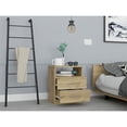 thumbnail image 2 of TUHOME Napoles Night Stand - Light Oak  Engineered Wood - For Bedroom, 2 of 7