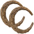 thumbnail image 4 of Moon Shaped Wreath Rattan 2pcs Moon Shape DIY Rattan Wreath Handmade DIY Rattan Rings Vine Branch Wreath for DIY Crafts, 4 of 10
