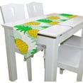 thumbnail image 5 of SKYSONIC Table Runner Colorful Pineapple On White Washable Table Cloth Runner for Holiday Home Wedding Table Top Decoration 13x90 Inches, 5 of 7