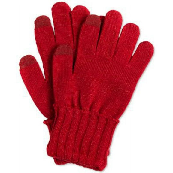 MSRP $18 Style & Co Solid Shine Gloves Red Size OSFA