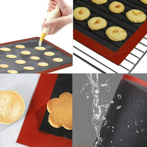 Tapis de cuisson pour biscuits en silicone micro-perforé Tapis de cuisson  pour biscuits Macarons anti-dérapant Pizza Tapis de cuisson pour four à  micro-ondes 