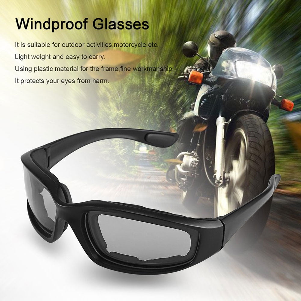 NEW Motorcycle Glasses Sports Anti-UV Windproof Dustproof Eyeglasses Goggles 