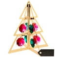 thumbnail image 3 of Matashi 24K Gold Plated Crystal Studded Christmas Tree Ornament Hanging Ornament by, 3 of 5