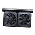 thumbnail image 3 of Stgfyxgs Tank Chiller, Aquarium Water Cooling Fan, 2 Level, Saltwater Tank Tank Cold Wind Chiller, Easy to Install Double Head, 3 of 9