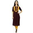 thumbnail image 2 of Phagun Women's Indian Ethnic Cotton Kurti Casual Wear Tunic Top Straight Kurta, 2 of 7