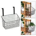 thumbnail image 6 of Grid Storage Baskets with Hooks, Basket Kitchen Storage Organizer Black, 6 of 8