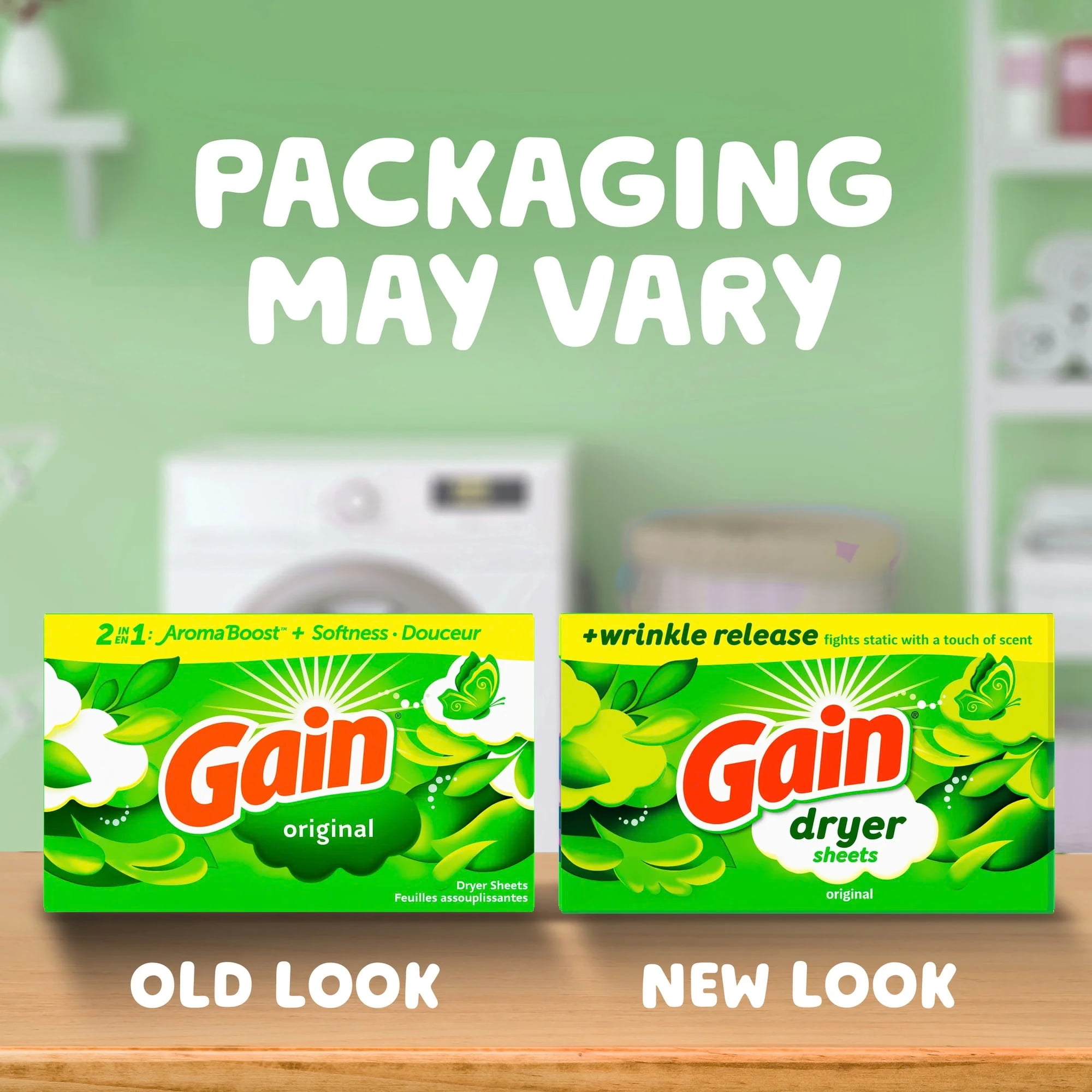 Gain Original Scent Dryer Sheets: Long-Lasting Freshness , 210 Count, (2-Pack)