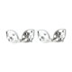 thumbnail image 1 of Ofertas Únicas 1 Par de Encantos para Cordones Brillantes Clips Decorativos para Zapatos Negro Blanco, 1 of 5