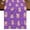 Purple, variant on Pink Pigs Burlap Cotton Table Runner 13x72 Inches Long, Checkered Farmhouse Art Plaid Elegant Animals Farmhouse Table Runners, Outdoor Dining Tablecloths Decor for Baby Shower/Party/Wedding