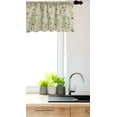 thumbnail image 3 of Ambesonne Floral Window Valance, Vintage Style Summer Blooms, 54" X 12", Almond Green Vermilion, 3 of 3