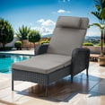 thumbnail image 6 of POCASSY Outdoor Reclining Chaise Lounge Chair with Cushions, 6 of 8