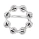 thumbnail image 4 of de lazo redondo de cristal de circón, hebilla de Clip para bufanda de gasa de seda para mujer a la moda Blanco plateado Zulema Hebilla de bufanda de cristal de Zircon, 4 of 8